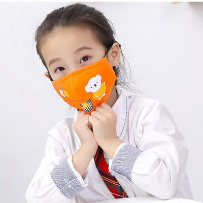 Masque protection enfant orange