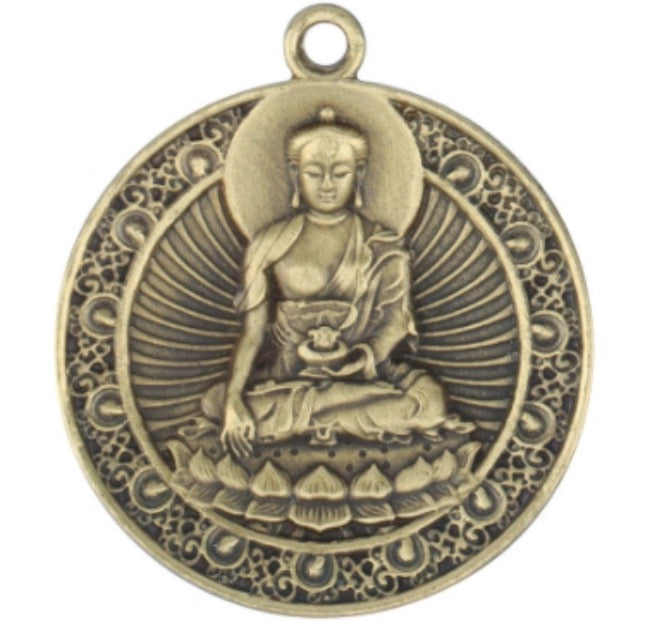 Collier de Bouddha en bronze