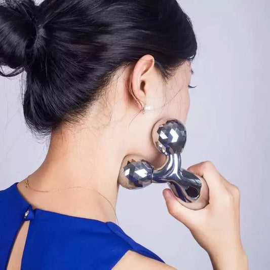 Appareil massage visage japonais à rouleaux 3D