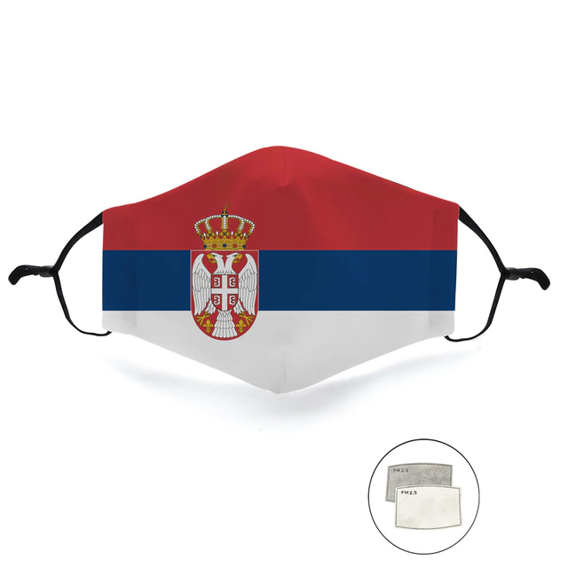 Masque imprimé Serbie