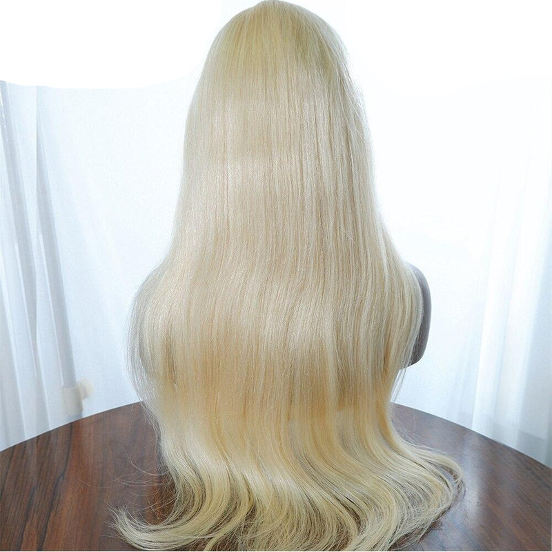 Perruque blonde cheveux humain