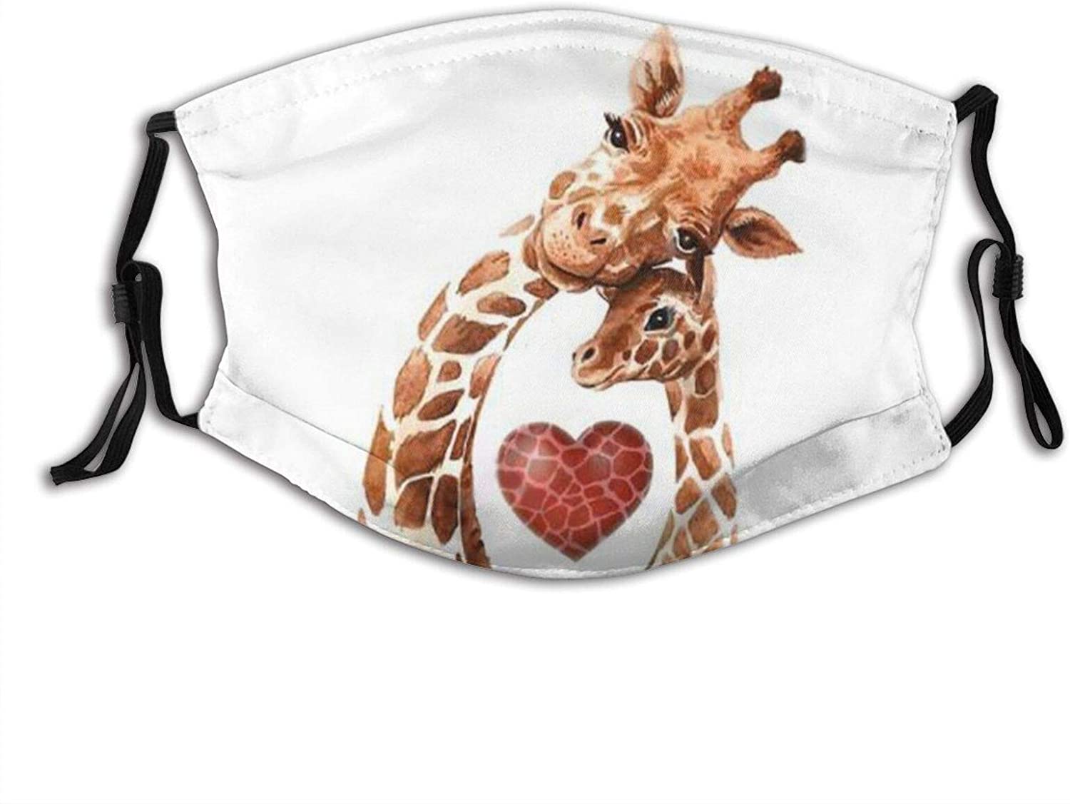 Masque respiratoire en coton Girafe