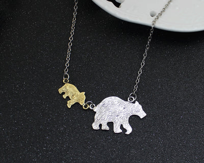 Collier Maman ours et oursons