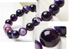 Bracelet agate violette