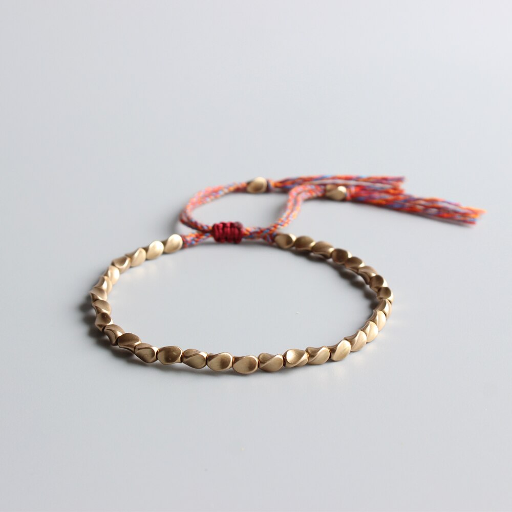 Bracelet cuivre tibétain en perle