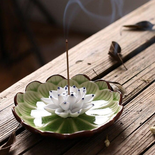 Brûleur d'encens fleur de lotus