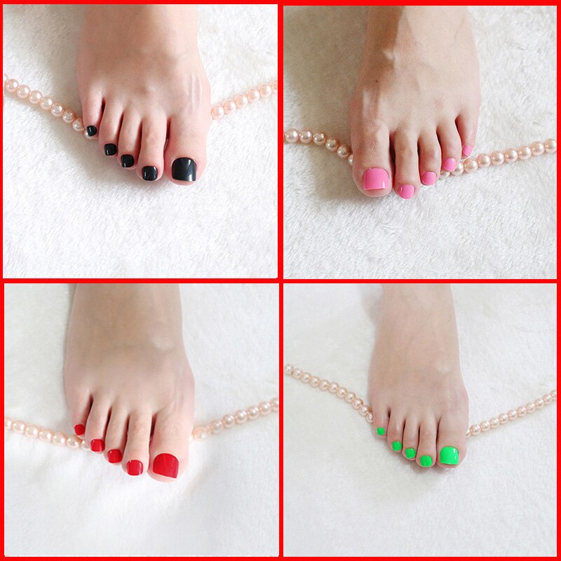 Faux ongles pieds à coller