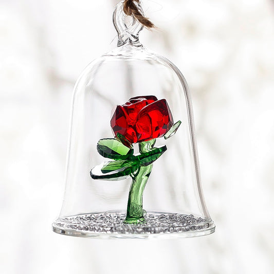Rose éternelle en cristal