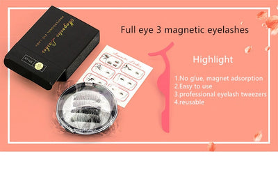 Faux cils magnetique avec eyeliner