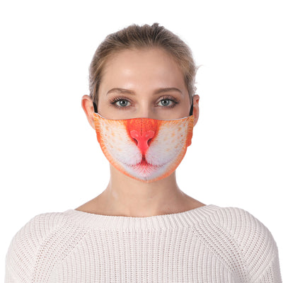 Masque imprimé lavable chat