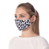 Masque imprimé léopard blanc