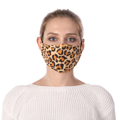 Masque lavable léopard