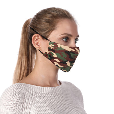 Masque réutilisable camouflage