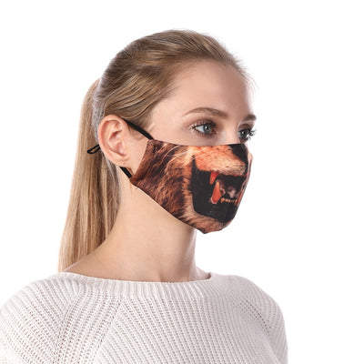 Masque imprimé lion