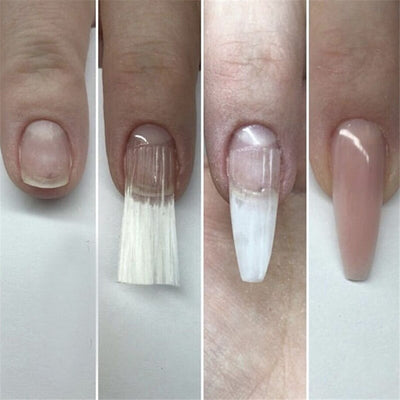Faux ongles avec fibre de verre
