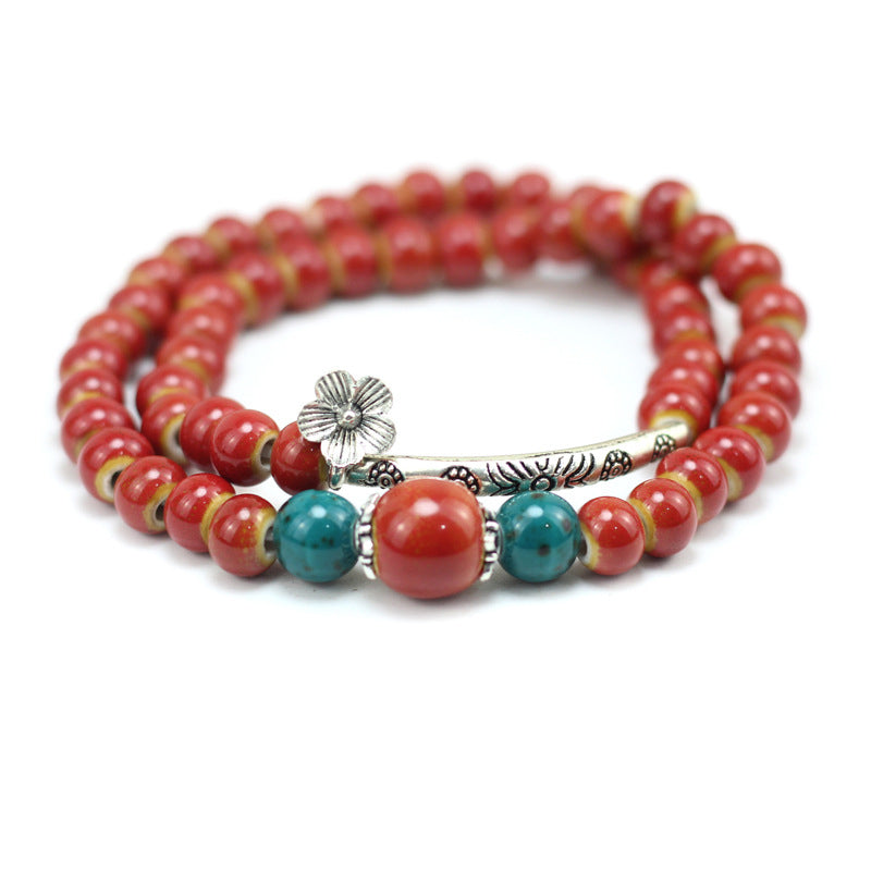 Bracelet perles de céramique