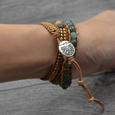 Bracelet agate indienne
