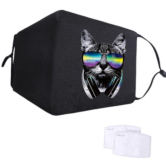Masque de protection chat noir
