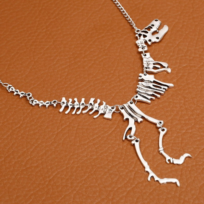 Collier de squelette T-Rex