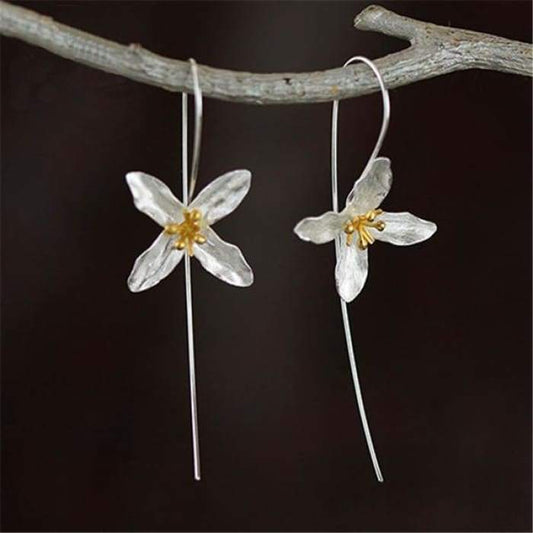 Boucles d'oreille en forme de fleur
