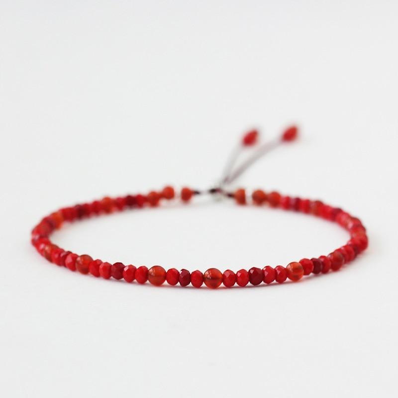 Bracelet agate rouge chance