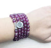 Bracelet avec pierre violette