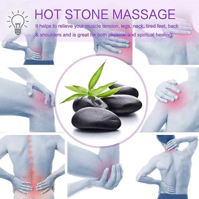 Set de massage aux pierres chaudes