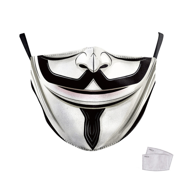 Masque imprimé lavable Vendetta