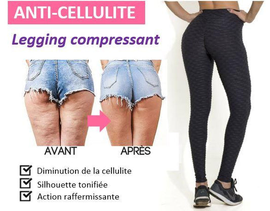 Legging de compression anti-cellulite - Ciblez les zones à problèmes et réduisez la cellulite