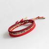 Bracelet tibétain rouge