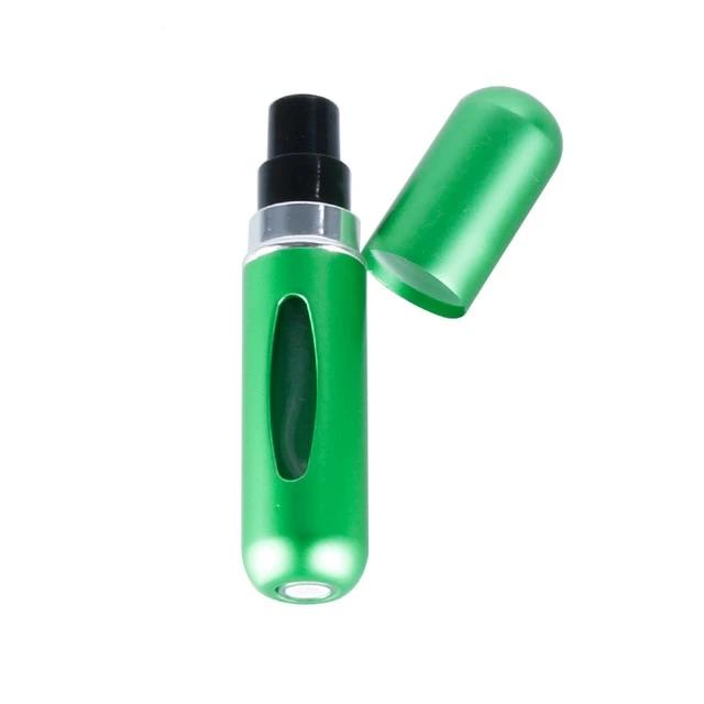 flacon de parfum rechargeable vert