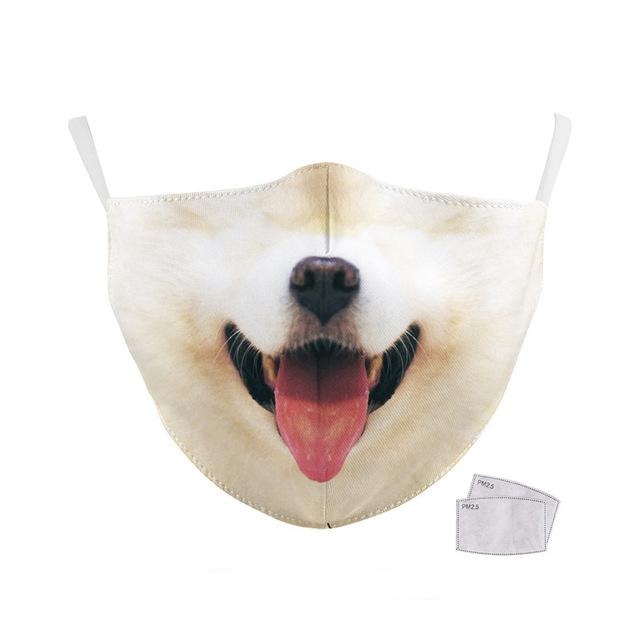 Masque protection lavable chien