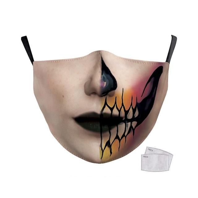 Masque imprimé double-face