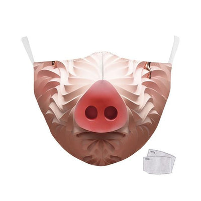 Masque imprimé cochon