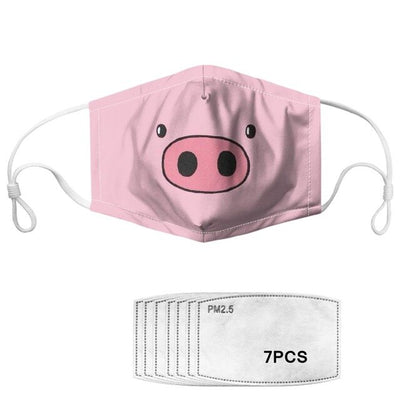 Masque tissu filtrant cochons