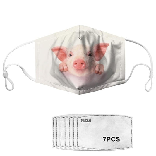Masque réutilisable cochon