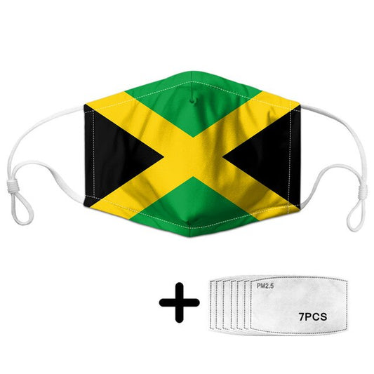 Masque imprimé Jamaïque