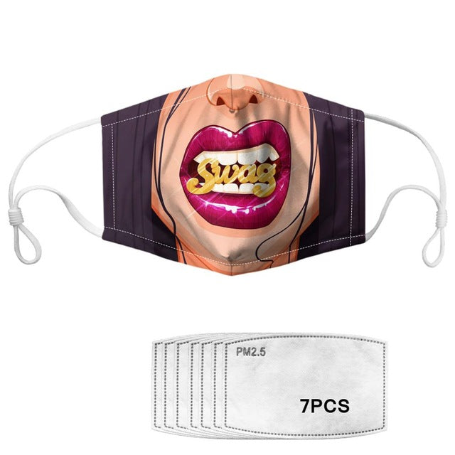 Masque covid-19 bouche