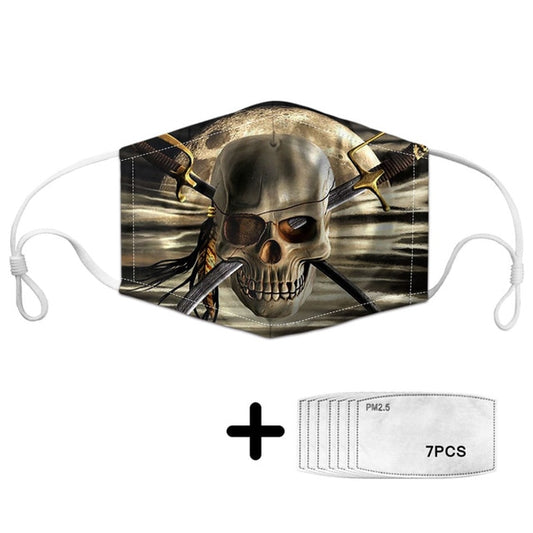 Masque imprimé pirate