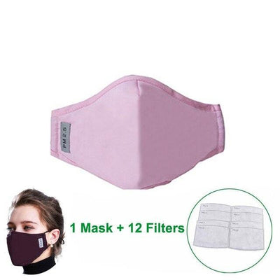 Masque avec filtre lavable rose