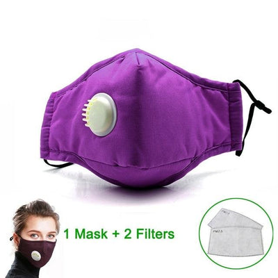 Masque de protection lavable violet