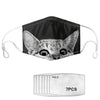 Masque enfant protection tissu chat