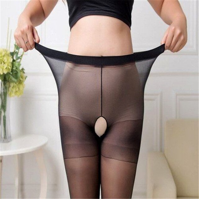 Collant ouvert grande taille