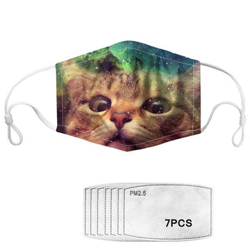 Masque filtre imprimé chat