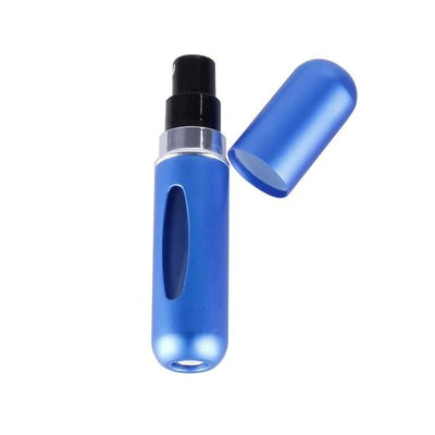 mini bouteille de parfum rechargeable bleu